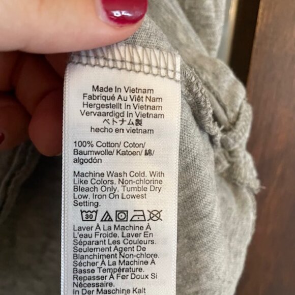 Bundle of J.Crew Vintage Jersey V-Neck T-Shirts in Navy and Gray, Size XXL - Picture 3 of 9